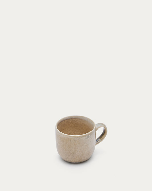 Taza Lauriana de cerámica beige