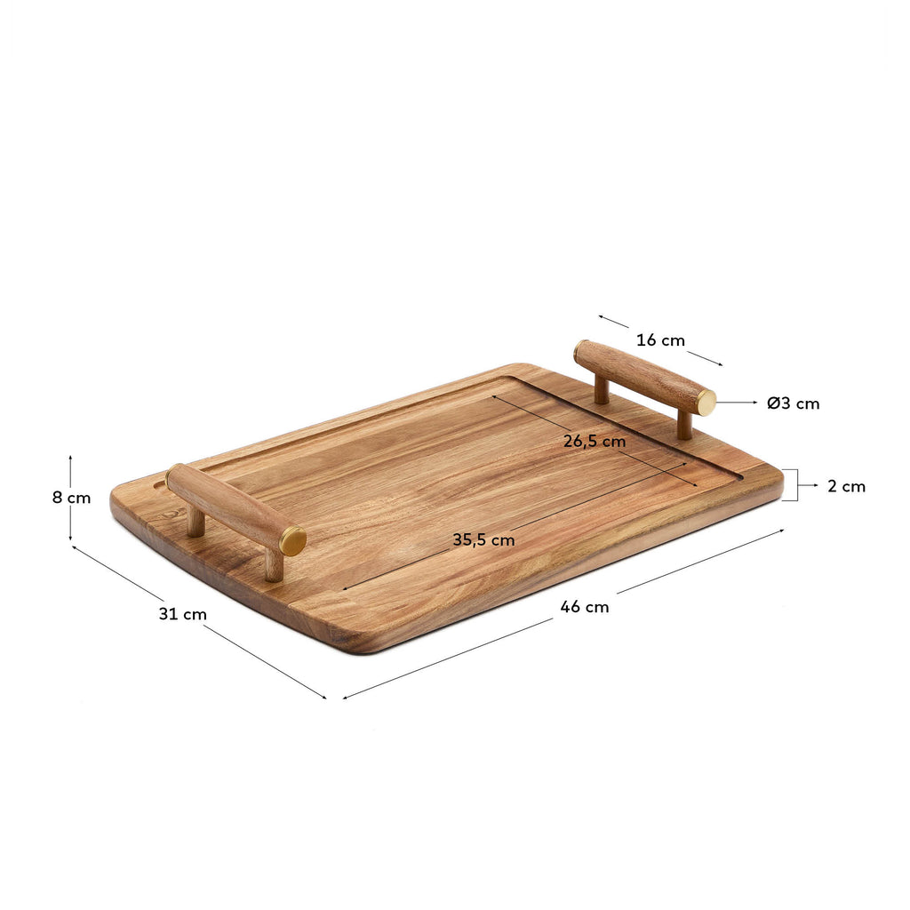 Bandeja Teppa de madera de acacia FSC 100%