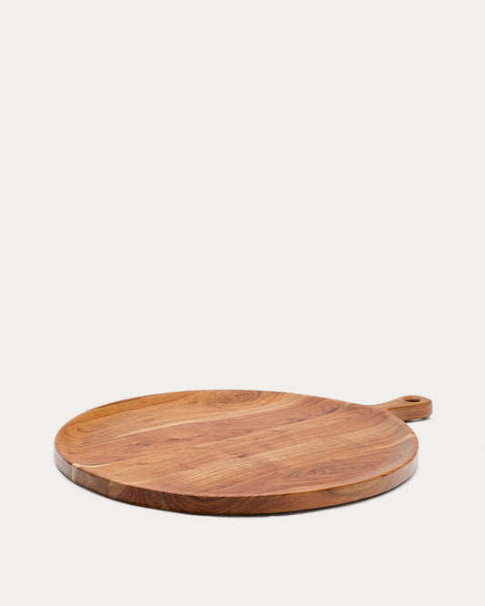 Planche de service ronde Eitene en bois d'acacia certifié FSC 100%
