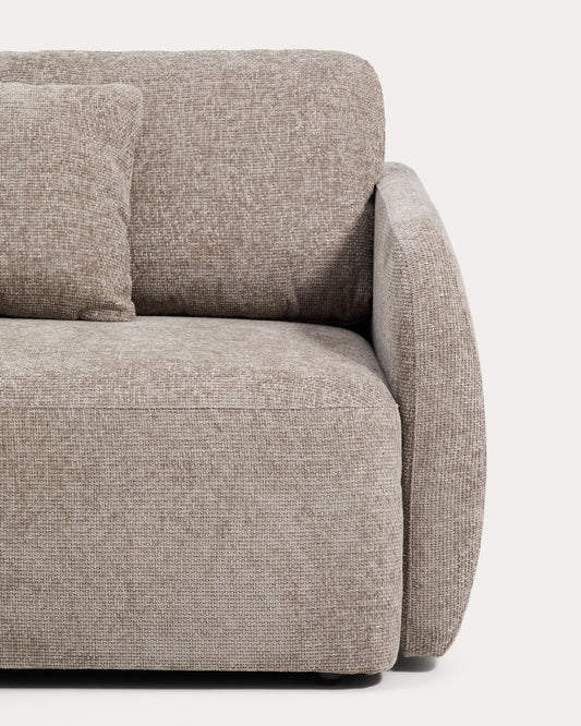 Sofà llit Laira 3 places de xenilla color taupe 218 cm FSC Mix Credit