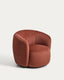 Fauteuil pivotant Odenia couleur terracotta FSC Mix Credit