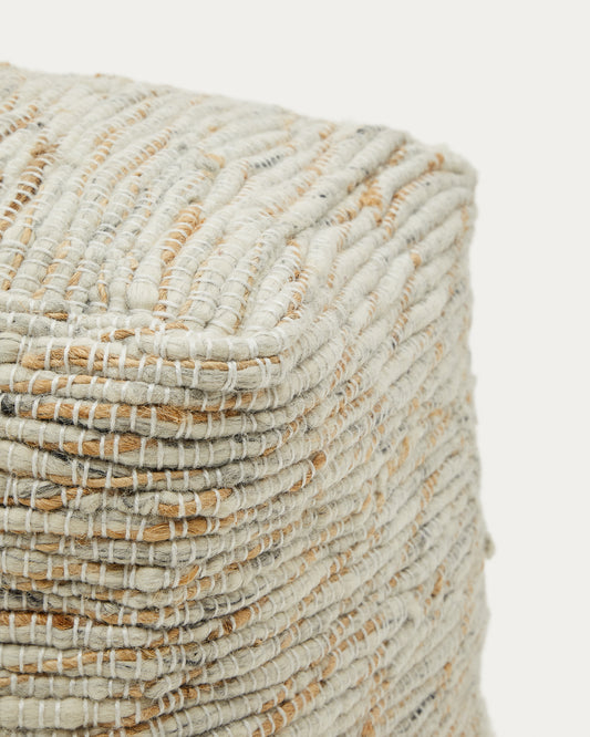 Puf Selise de jute natural 45 x 45 cm