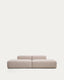 Canapé Blok 3 places en chenille beige 290 cm – FSC Mix Credit