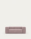 Canapé Blok 2 places en velours côtelé épais rose 210 cm – Certifié FSC Mix Credit