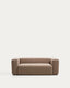 Canapé Blok 2 places en chenille marron 210 cm – FSC Mix Credit