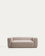 Canapé Blok 2 places en chenille beige 210 cm – FSC Mix Credit