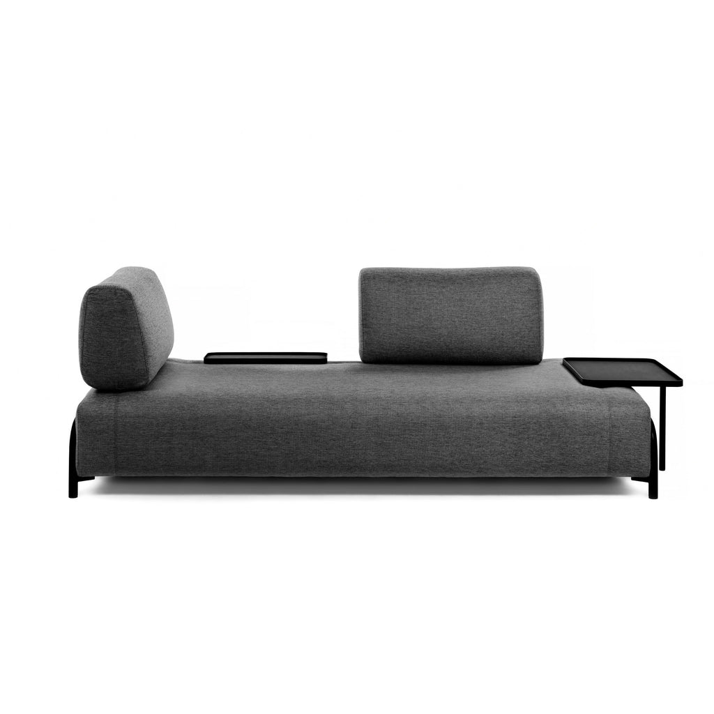 Sofá Compo 3 plazas gris oscuro 232 cm