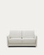 Sofá cama Nuala 2 plazas de chenilla  color perla 184 cm