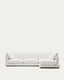 Sofà Gala 4 places de xenilla amb chaise longue dret blanc FSC Mix Credit 300 cm