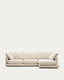 Sofà Gala 4 places de xenilla chaise longue dret beix FSC Mix Credit 300 cm