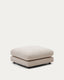 Reposapiés Gala de chenilla beige FSC Mix Credit 90 x 90 cm