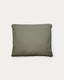 Coussin Martina en chenille verte 60 x 52 cm