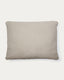 Coussin Martina en chenille couleur pierre 47 x 36 cm