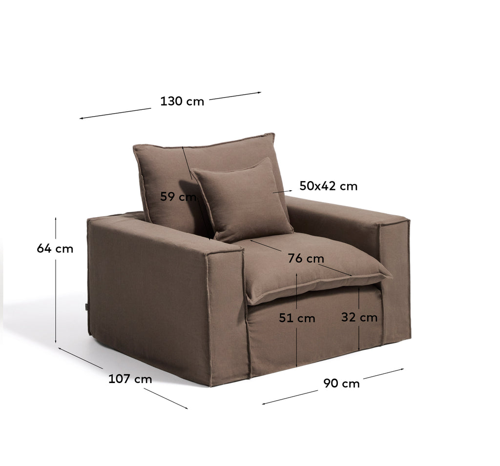 Butaca desenfundable Anarela 100% lli talp 130 cm FSC Mix Credit