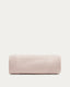Funda per a reposapeus Kaeli de borreguet rosa Ø 120 cm