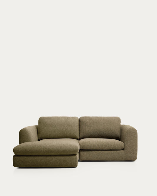 Sofà Vera 3 places amb chaise longue esquerra verd oliva 232 cm fsc mix credit