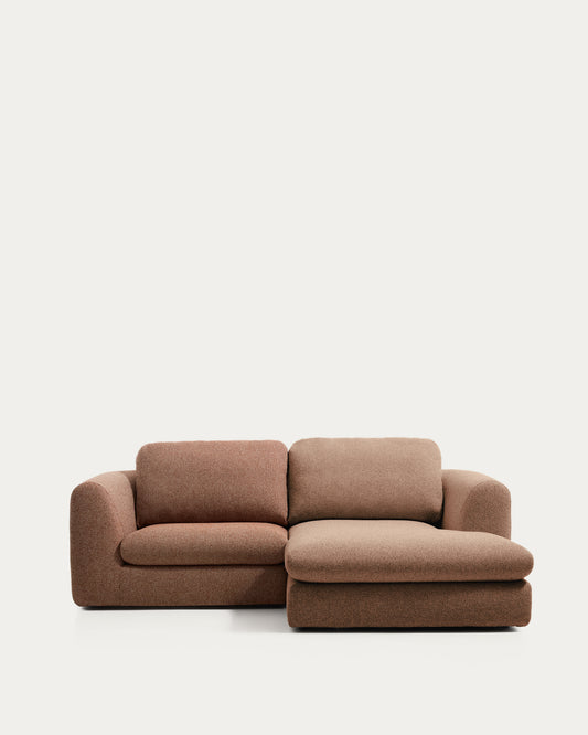 Sofà Vera 3 places amb chaise longue dreta terracota 232 cm FSC Mix Credit