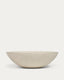 Lavabo encimera Delina de terrazo blanco Ø 40 cm