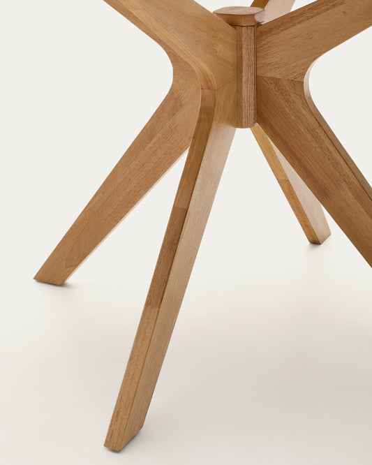 Table Ronde Naanim en placage de chêne Ø 120 cm