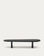 Table basse Pirita en bois de chêne finition noire 147 x 65 cm FSC 100 %
