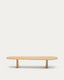 Table basse Pirita en bois de chêne finition naturelle 147 x 65 cm FSC 100 %