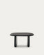Taula auxiliar Pirita de fusta massissa de roure amb acabat negre 71 x 70 cm FSC 100%