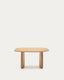 Taula auxiliar Pirita de fusta massissa de roure amb acabat natural 71 x 70 cm FSC 100%