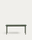 Mesa de exterior Maurina de acero galvanizado verde y azulejos verdes 182 x 91 cm