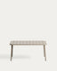 Table d’extérieur Zivia en acier galvanisé taupe 90 x 50 cm