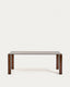 Table Adularia en verre trempé marron 200 x 100 cm