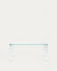 Table Adularia en verre trempé transparent 160 x 90 cm