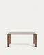 Taula Adularia de vidre trempat marró 160x90 cm