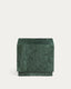 Table auxiliaire Sorein en marbre vert 40 x 40 cm
