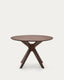 Table Ronde Naanim en placage de noyer Ø 100 cm