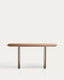 Mesa Litto de chapa de nogal 160 x 90 cm