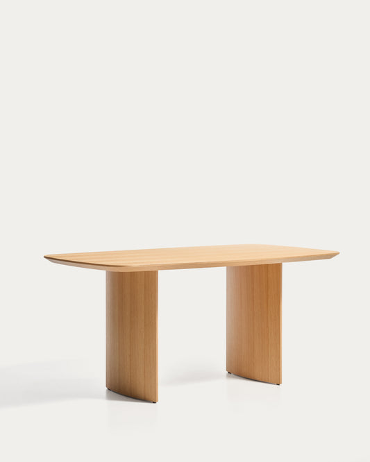 Taula Litto de xapa de roure 160 x 90 cm