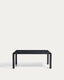 Mesa extensible Erisia de madera maciza de roble con acabado ebonizado 180 (230) x 90 cm FSC 100%