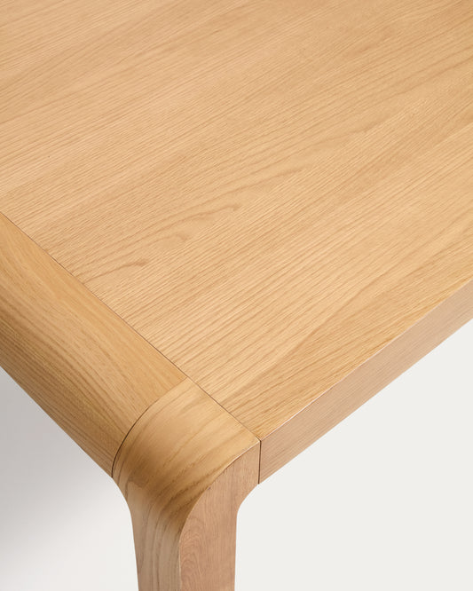 Taula extensible Erisia de fusta massissa de roure amb acabat to natural 180 (230) x 90 cm FSC 100%