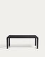 Mesa extensible Erisia de madera maciza de roble con acabado ebonizado 200 (280) x 100 cm FSC 100%