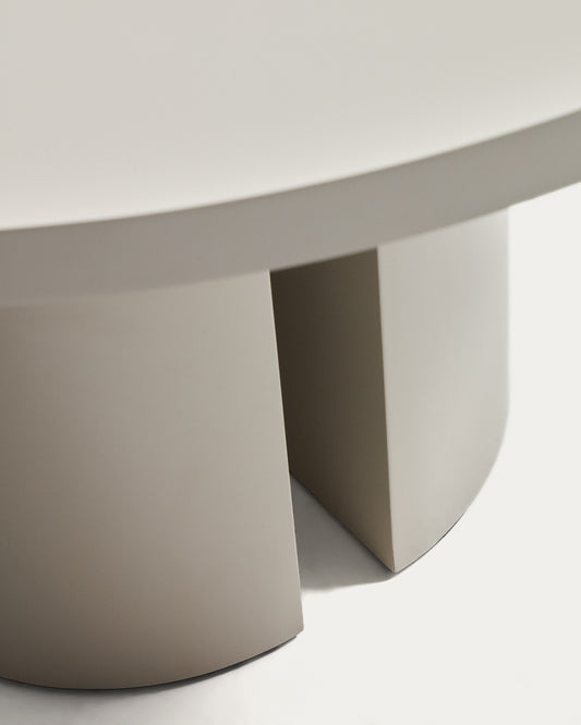 Mesa redonda Nealy DM lacado con acabado crudo Ø 120 cm