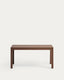 Mesa extensible Narevi en chapa de roble con acabado nogal 210 (270) x 100 cm