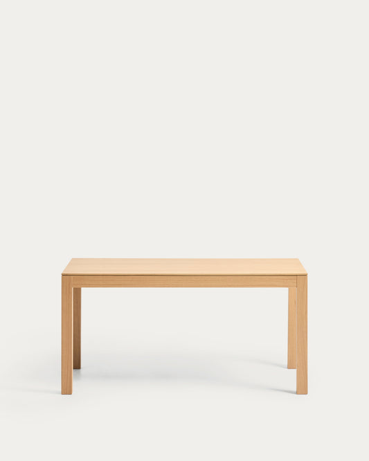 Taula extensible Narevi de xapa de roure amb acabat natural 210 (270) x 100 cm