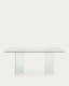 Mesa Burano de cristal 200 x 90 cm