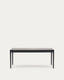Mesa extensible Lenon de chapa y madera maciza de roble negro 160(200)x90cm FSC Mix Credit