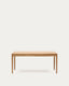 Mesa extensible Lenon chapa y  madera maciza de roble FSC MIX Credit natural 160(200)x90 cm