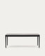 Taula extensible Lenon de xapa i fusta massissa de roure negre 200(280)x90cm FSC Mix Credit
