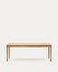 Taula extensible Lenon xapa i fusta massissa de roure FSC MIX Credit natural 200( 280) x 90 cm