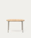 Taula extensible Montuiri xapa de roure i potes d’acer acabat gris 120(200) x 90 cm