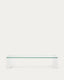 Taula de centre Adularia de vidre temperat transparent 140 x 60 cm