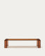 Taula de centre Adularia de vidre temperat marró 140 x 60 cm